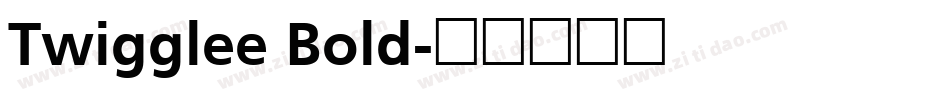 Twigglee Bold字体转换